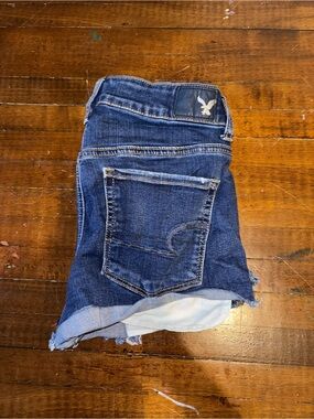 American Eagle Outfitters Dark Blue Denim Jean Shorts